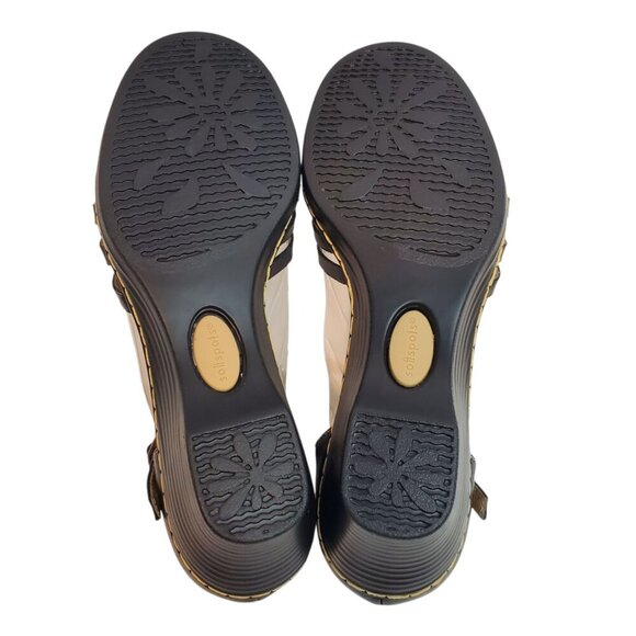 NWT COMFORTIVA SZ 9.5 Women's SoftSpots Tatianna Leather Sandal in Black - Picture 13 of 13